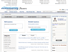Tablet Screenshot of answers.echineselearning.com